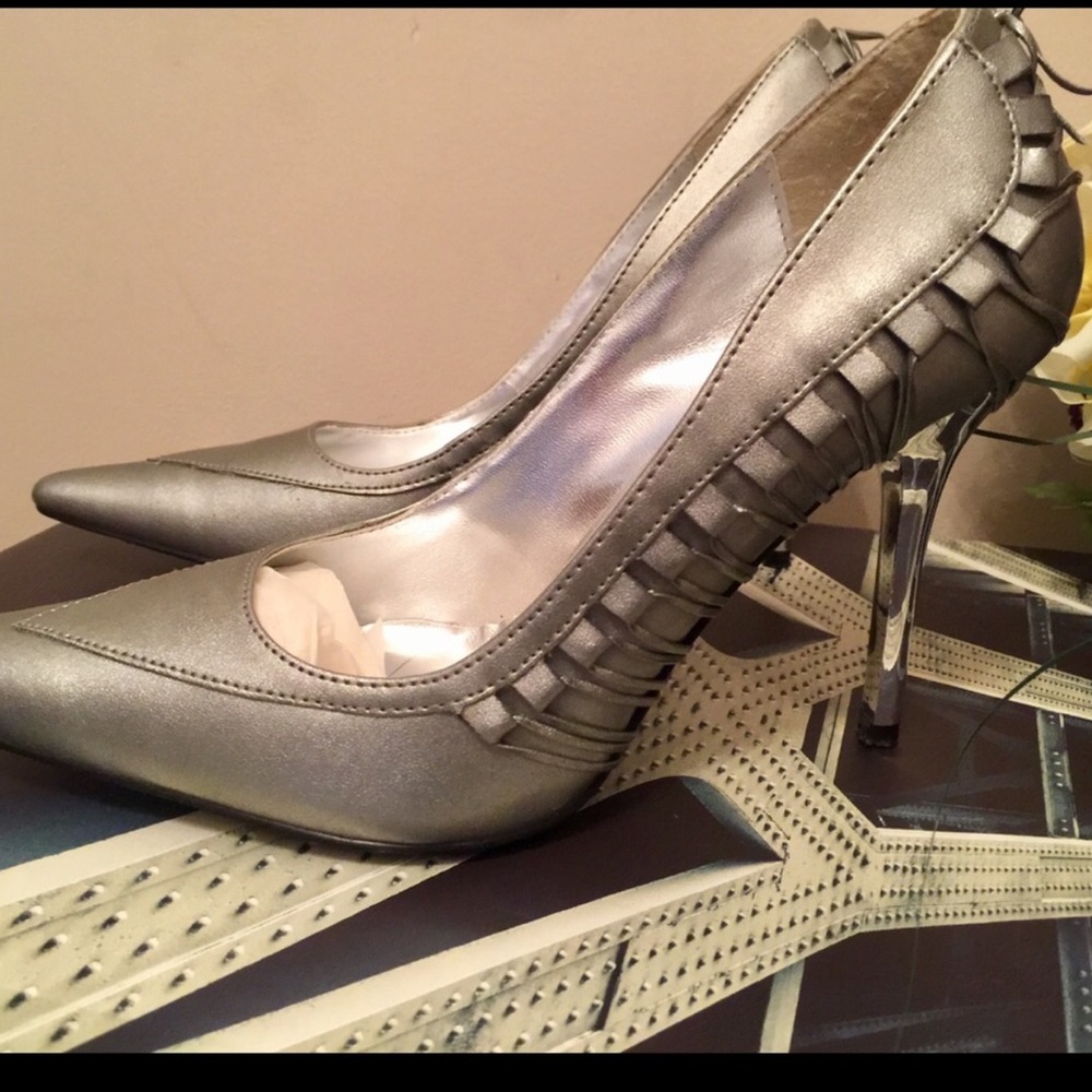 Silver chrome Stilettos Sexy High Heel dancing Shoes